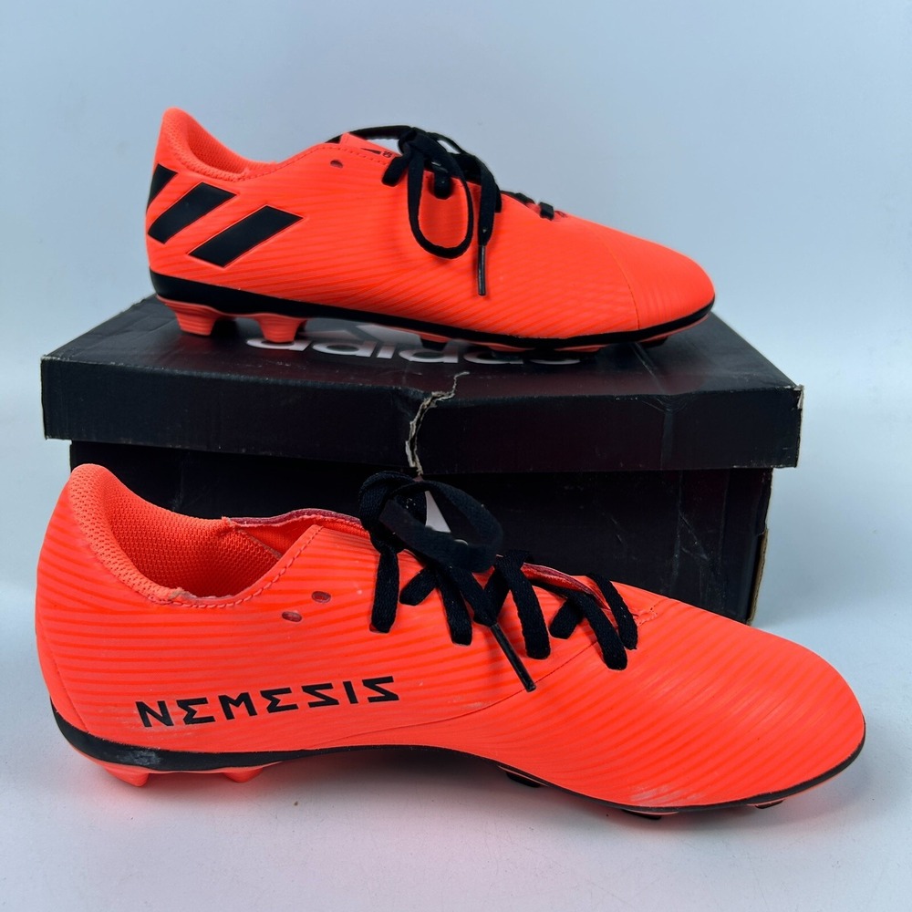 Adidas Nemeziz 19.4 FxG J Soccer Cleats EH0507 Orange Black Mens Size 5.5
